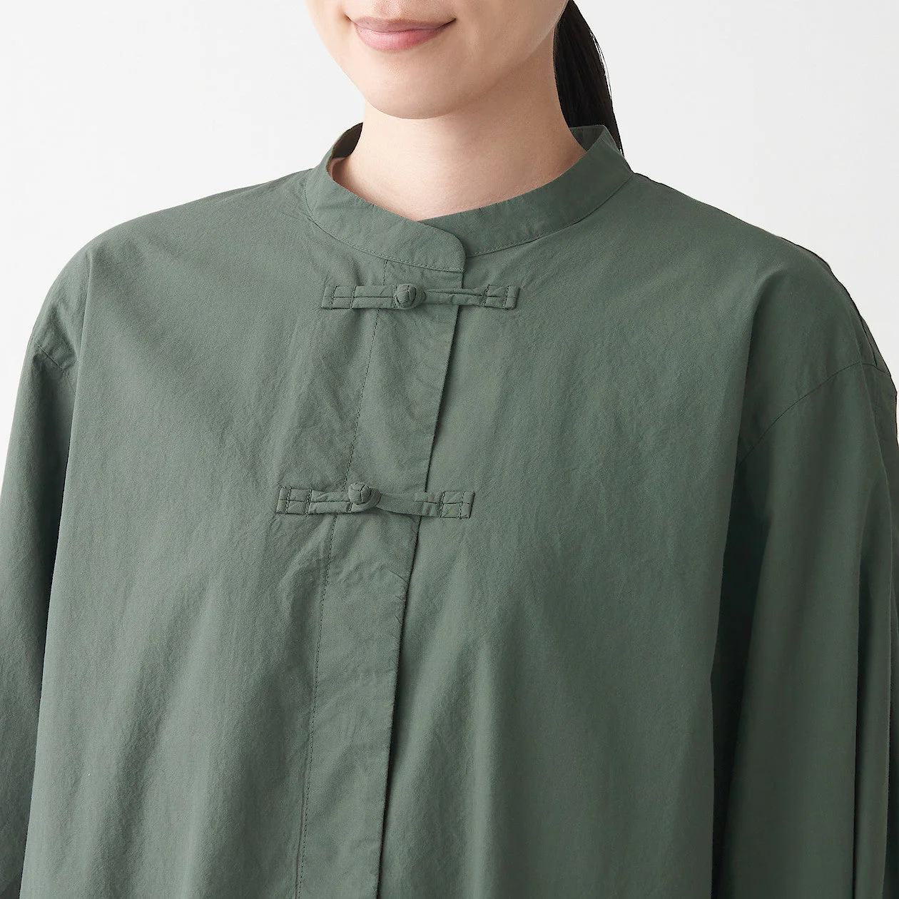 Women's Poplin 3/4 Sleeve Mid Length Shirt - Image 7