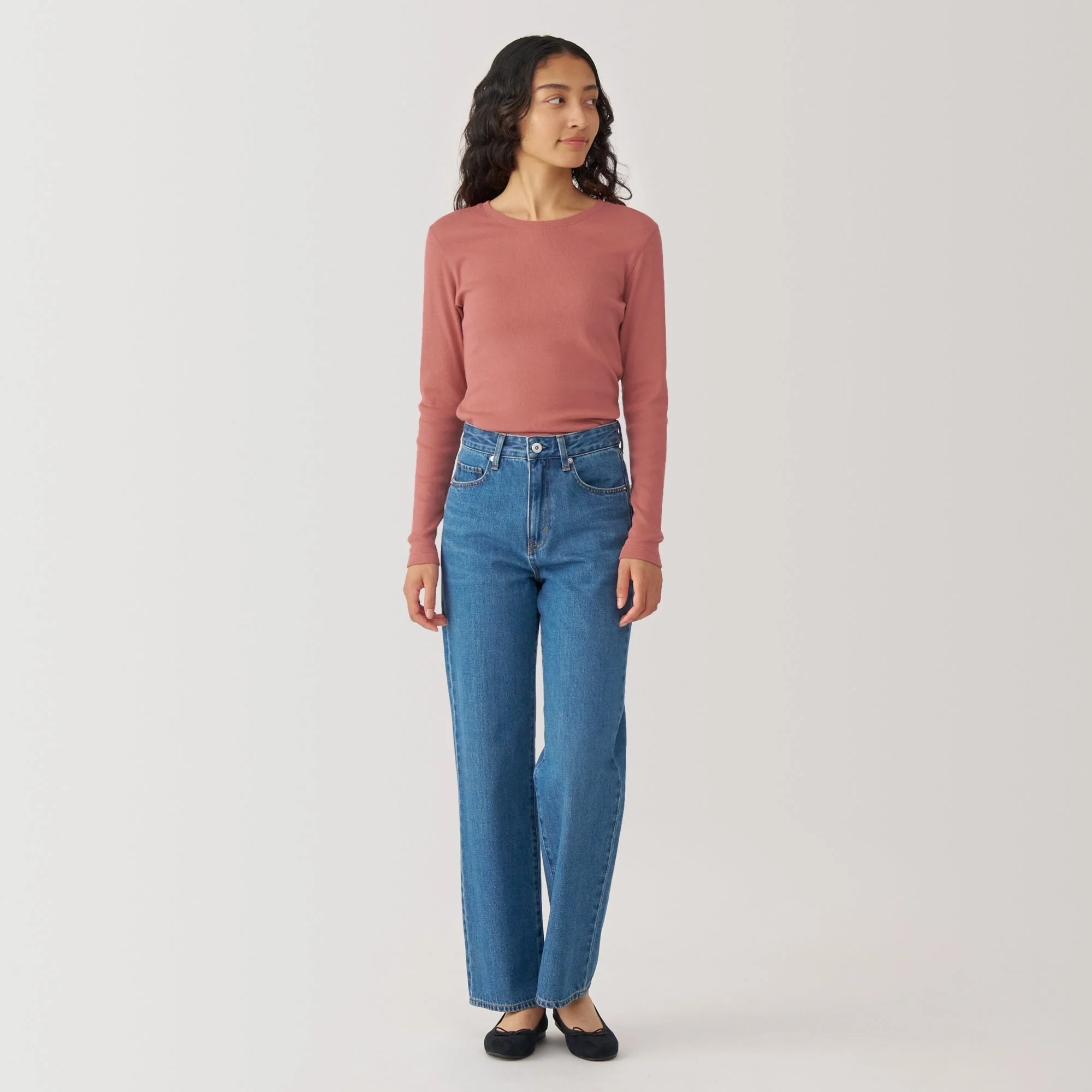 Women's Soy Fiber Blend Ribbed Crewneck T-Shirt - Image 10