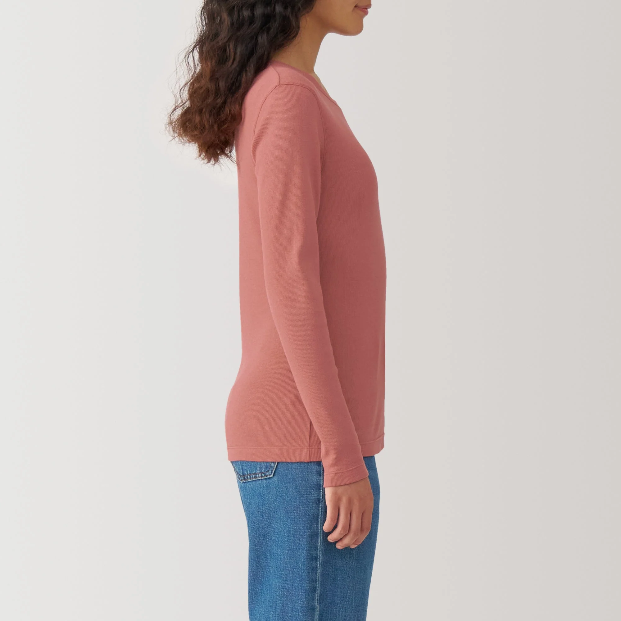 Women's Soy Fiber Blend Ribbed Crewneck T-Shirt - Image 11