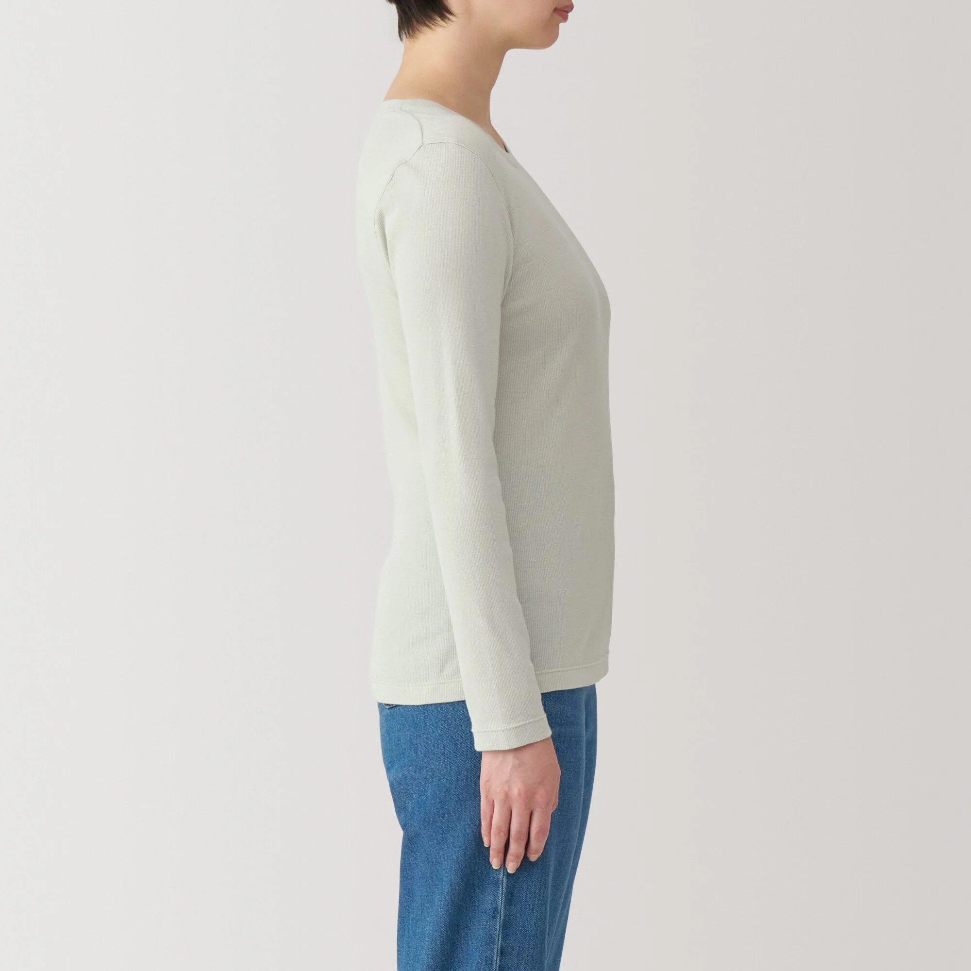 Women's Soy Fiber Blend Ribbed Crewneck T-Shirt - Image 25
