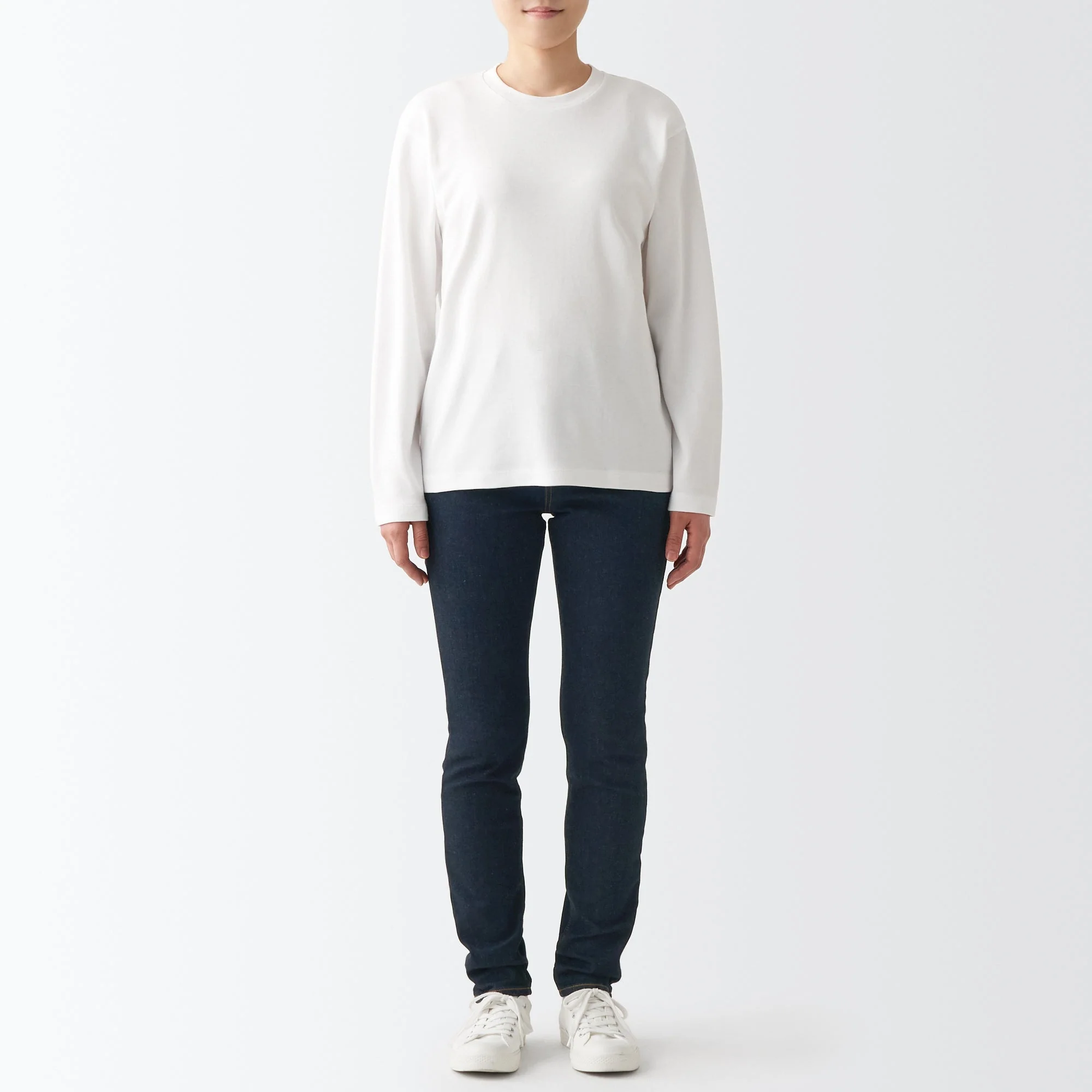 Women's Super Stretch Denim Skinny Pants Dark Navy - Image 5