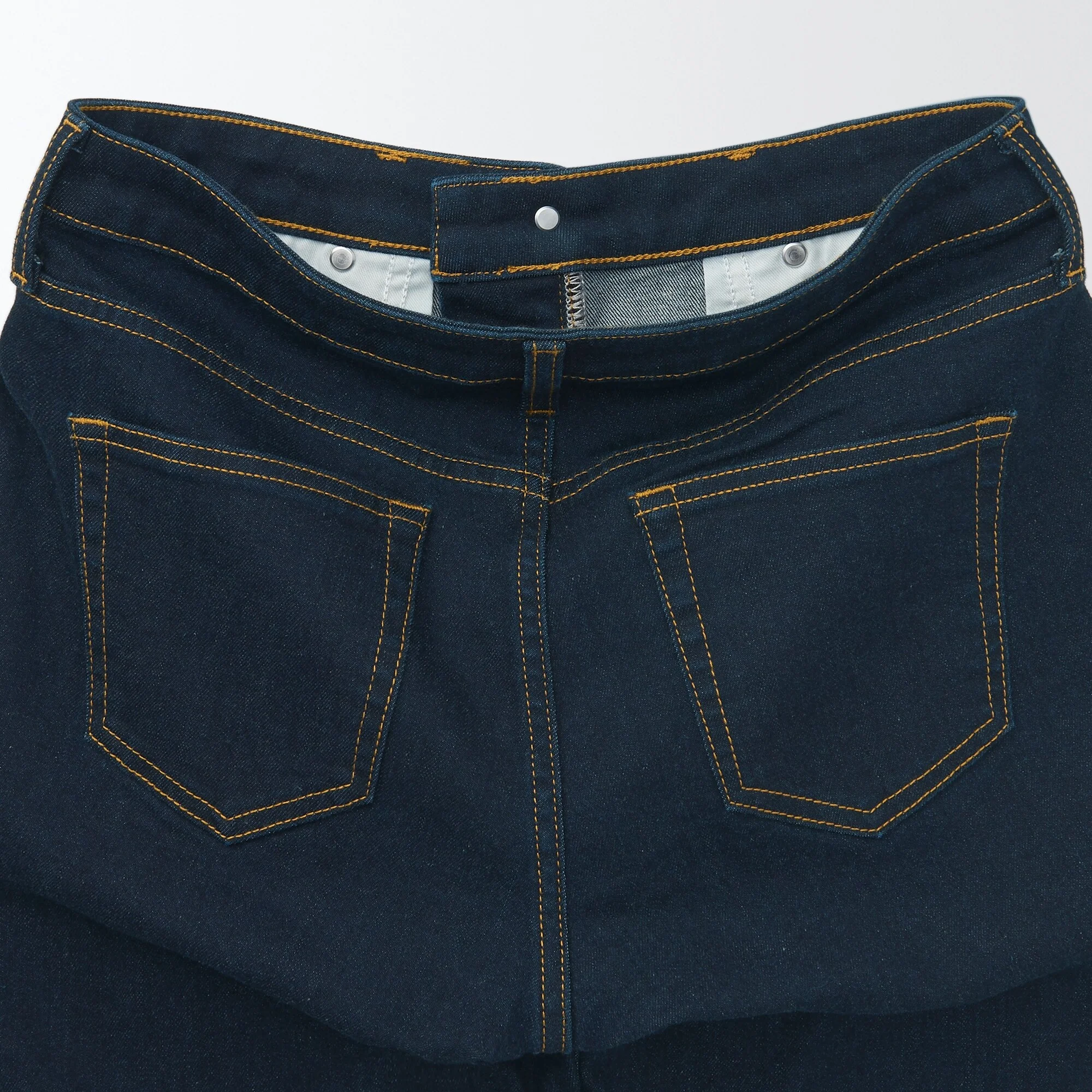 Women's Super Stretch Denim Skinny Pants Dark Navy (L 30" / 76 cm) - Image 10