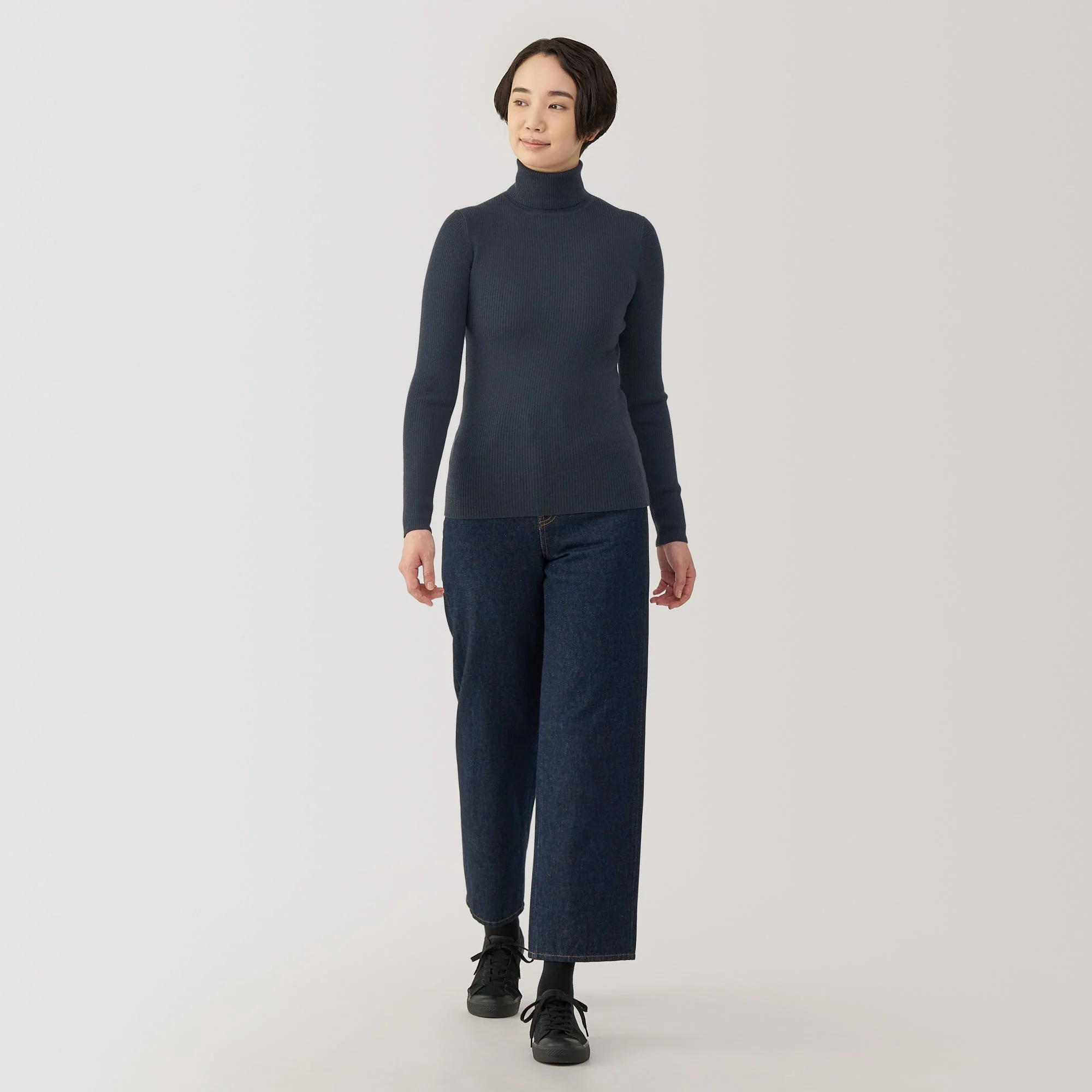 Women's Washable High Gauge Turtleneck Sweater - Image 18