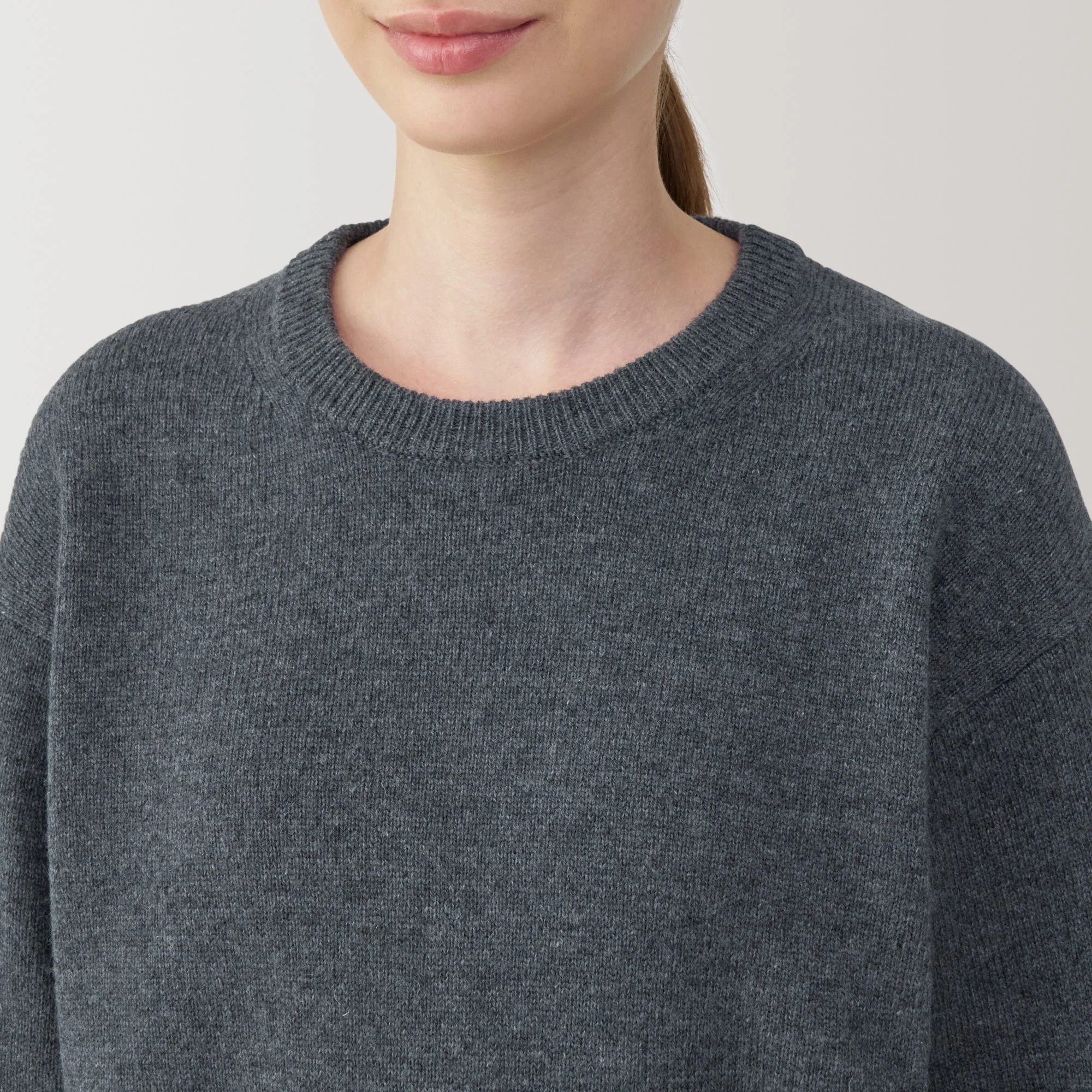 Women's Washable Mid-Gauge Crewneck Sweater - Image 14