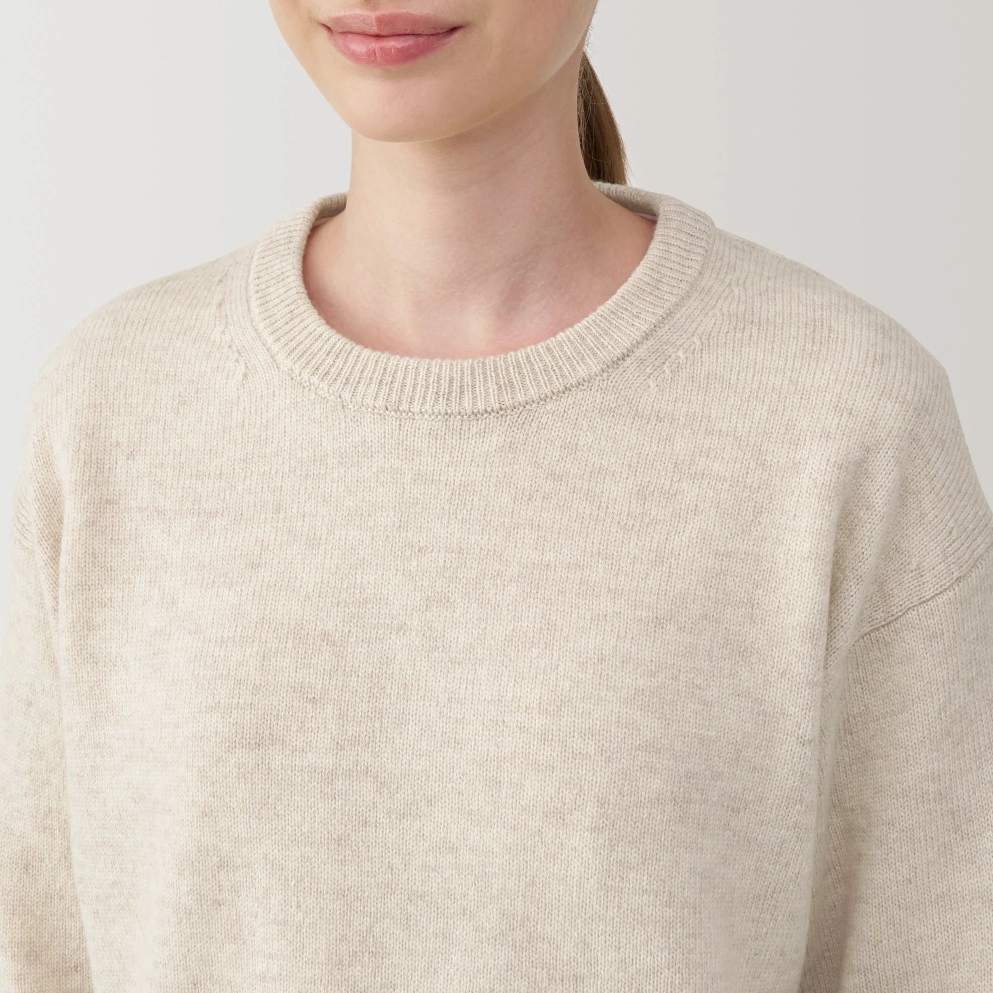 Women's Washable Mid-Gauge Crewneck Sweater - Image 21
