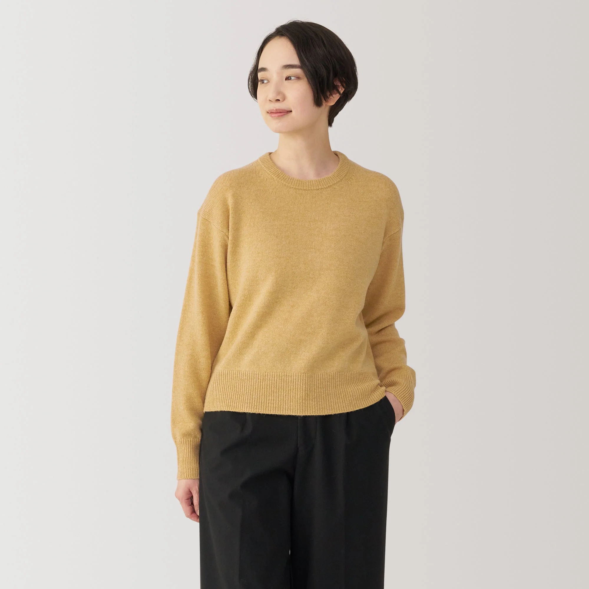 Women's Washable Mid-Gauge Crewneck Sweater - Image 31