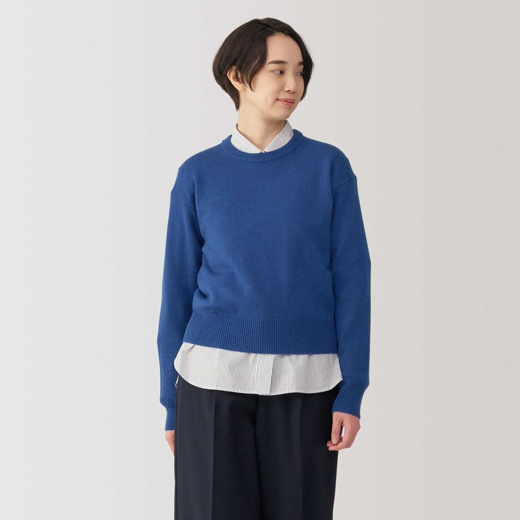 Women's Washable Mid-Gauge Crewneck Sweater - Image 38