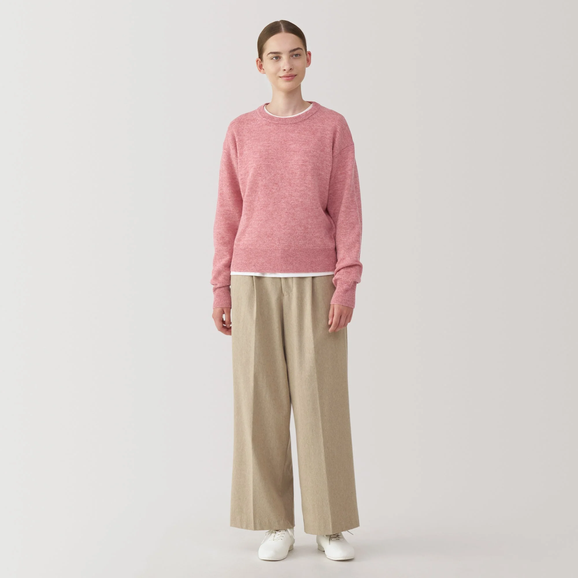 Women's Washable Mid-Gauge Crewneck Sweater - Image 4