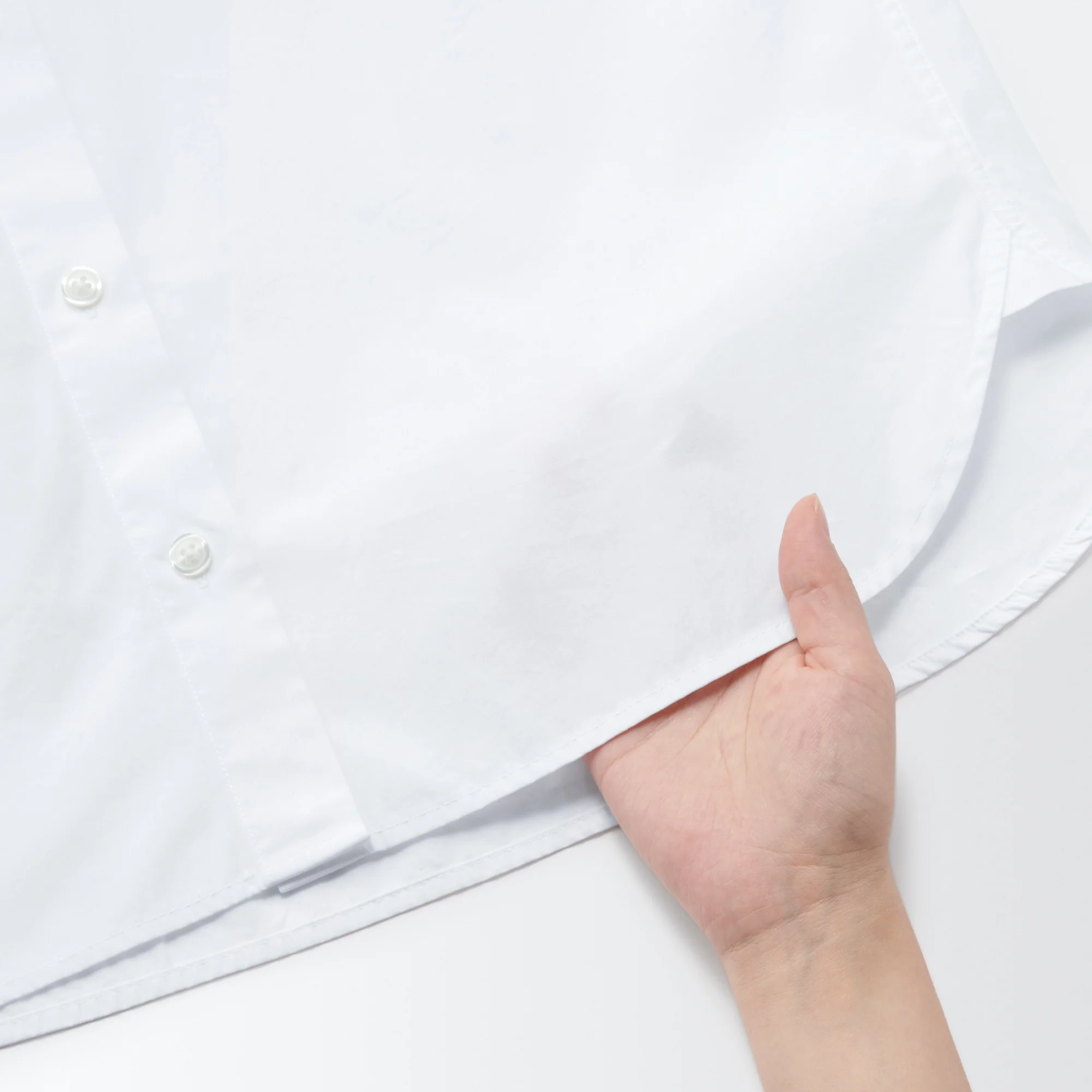 Women's Washed Broad Stand Collar Shirt - Image 9