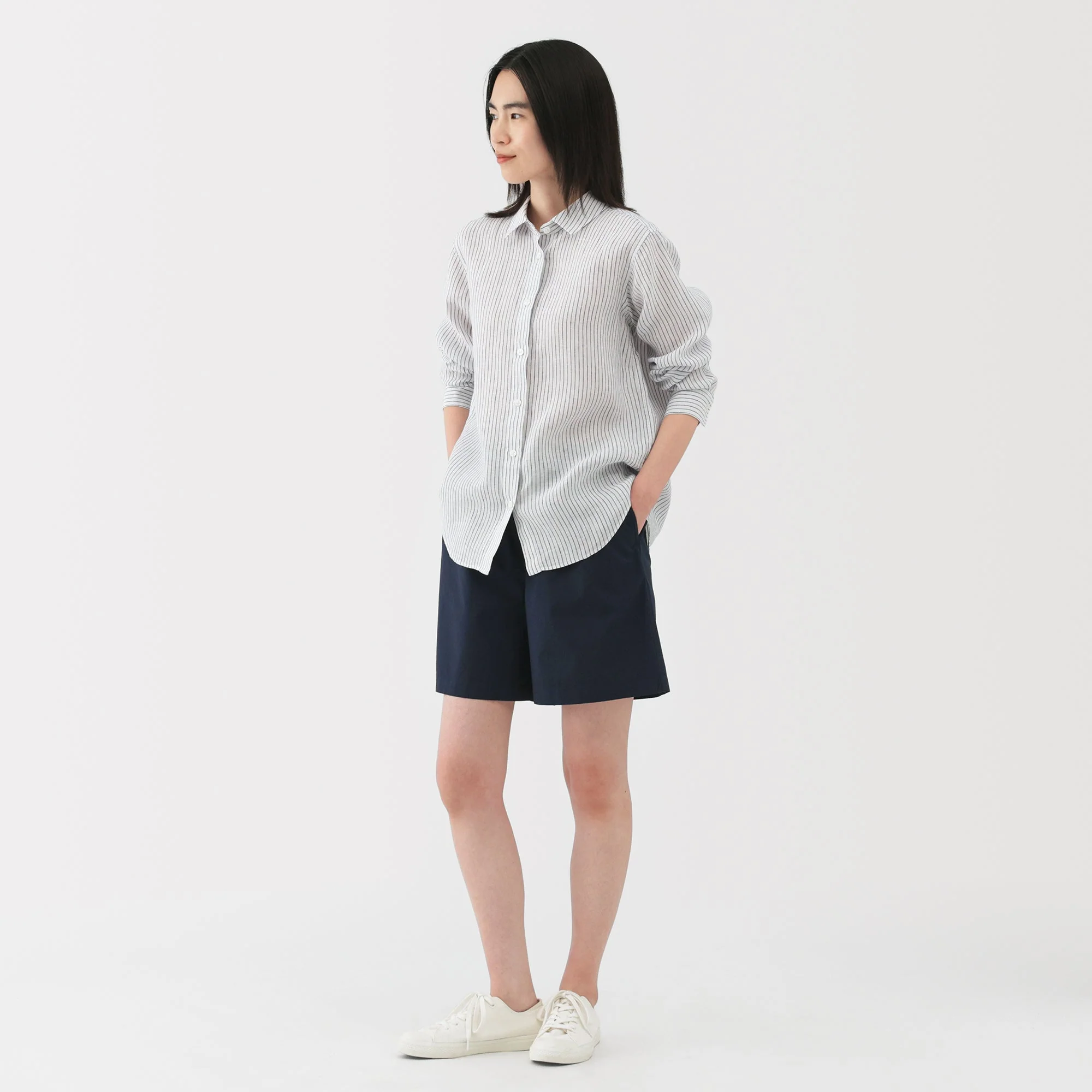 Women's Washed Broadcloth Shorts - Image 44