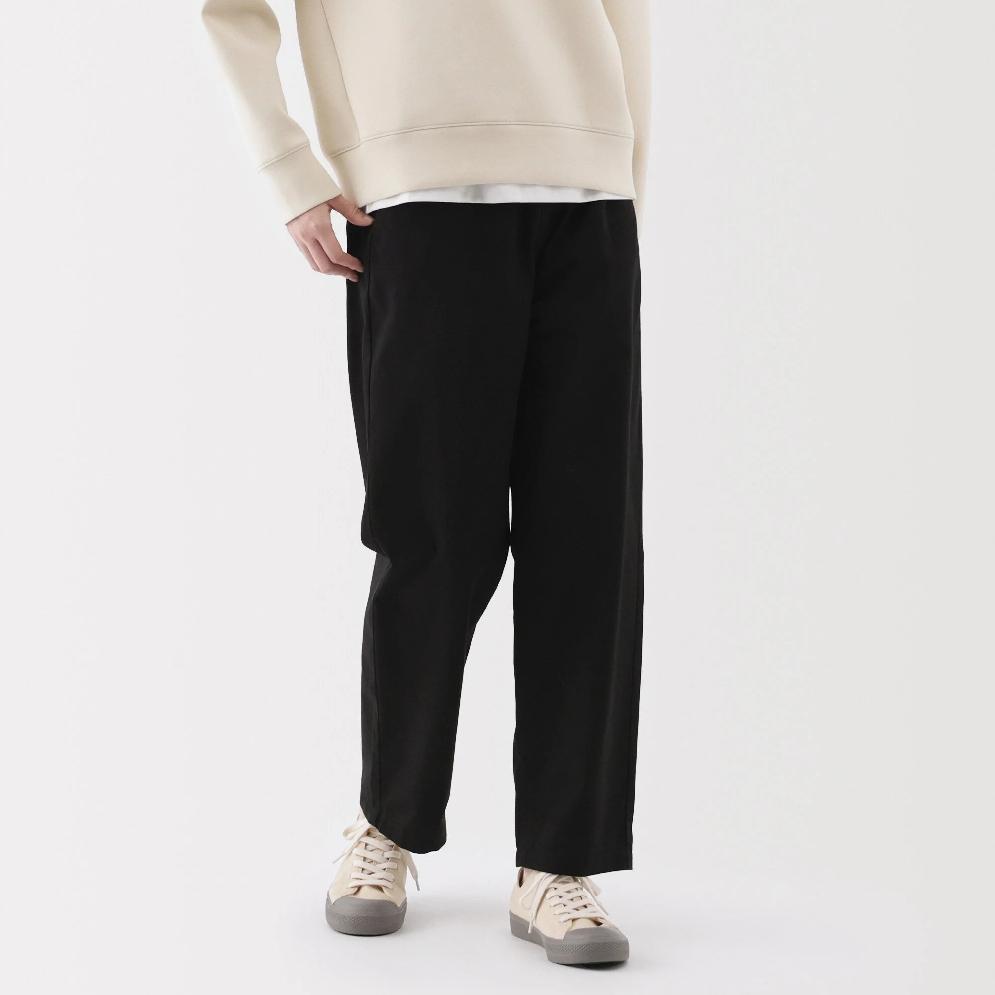 Women's Washed Cotton Easy Tapered Pants - Image 3