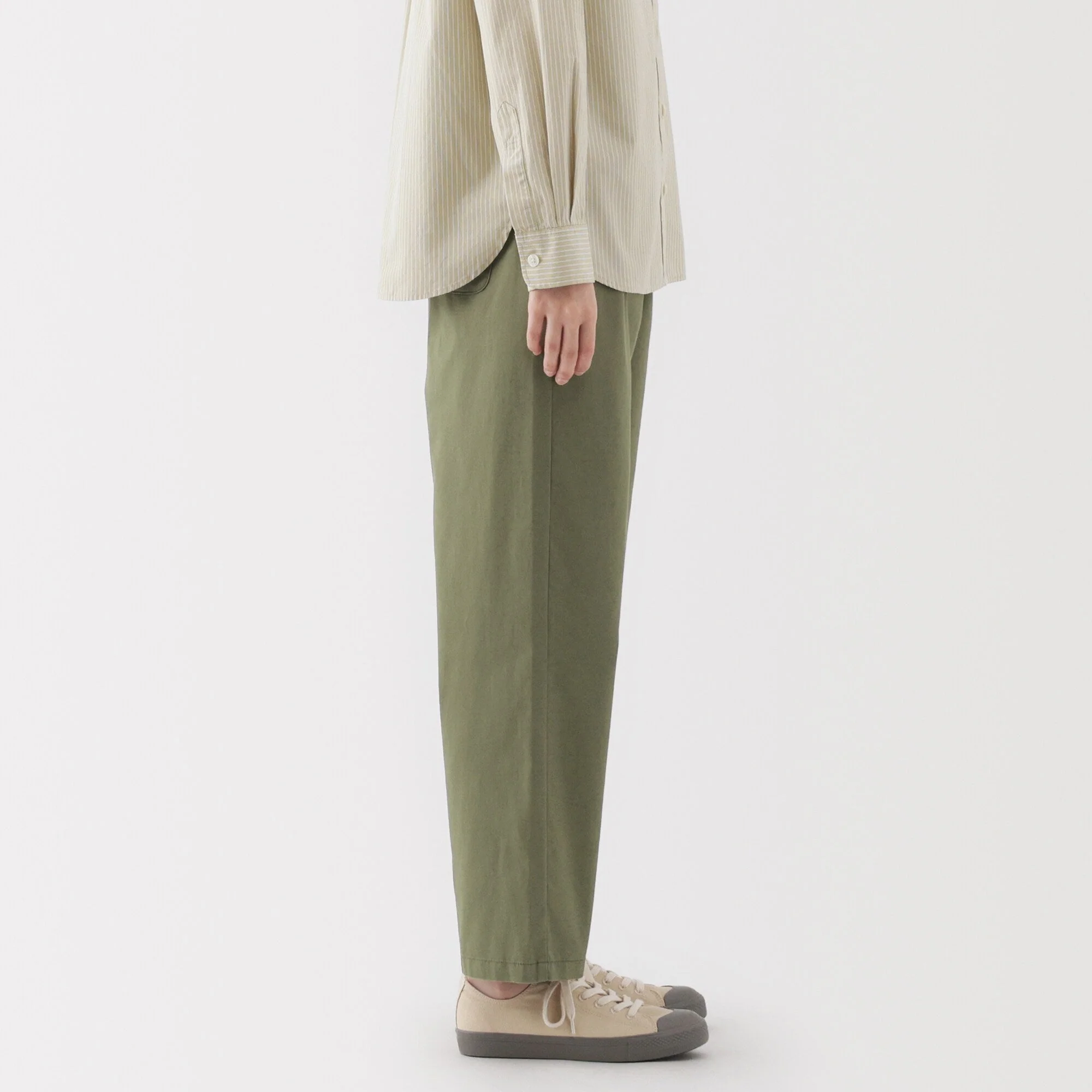 Women's Washed Cotton Easy Tapered Pants - Image 32