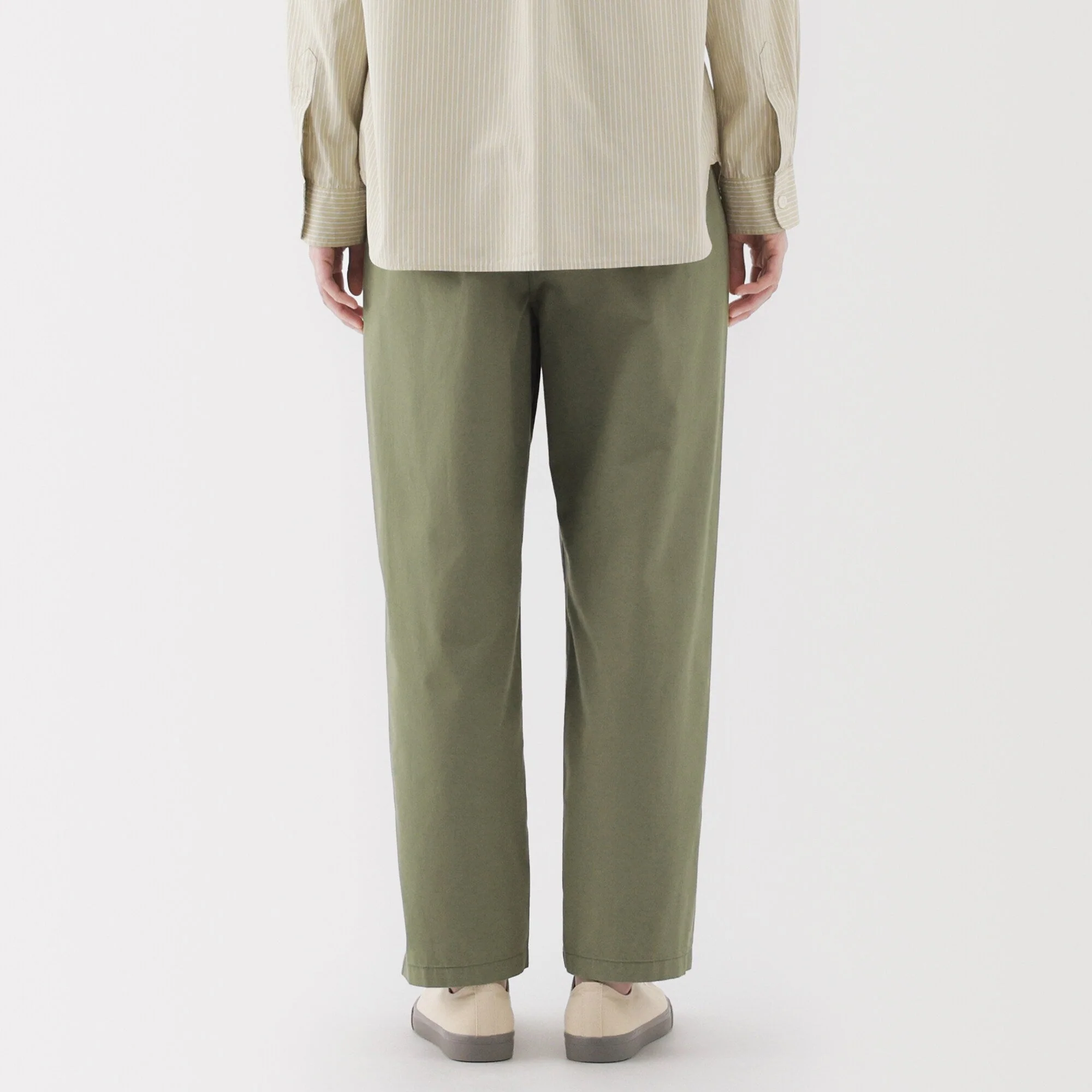 Women's Washed Cotton Easy Tapered Pants - Image 33