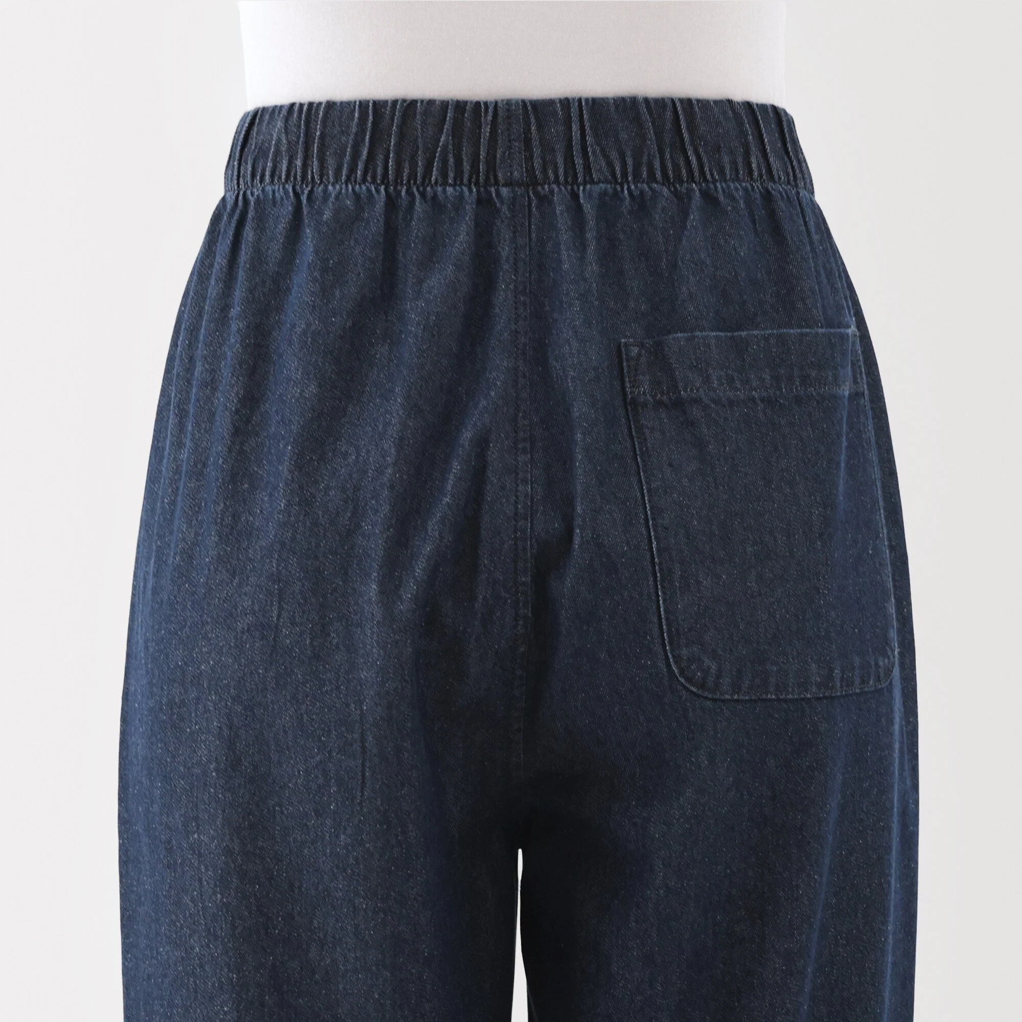 Washed Denim Easy Tapered Pants - Image 17