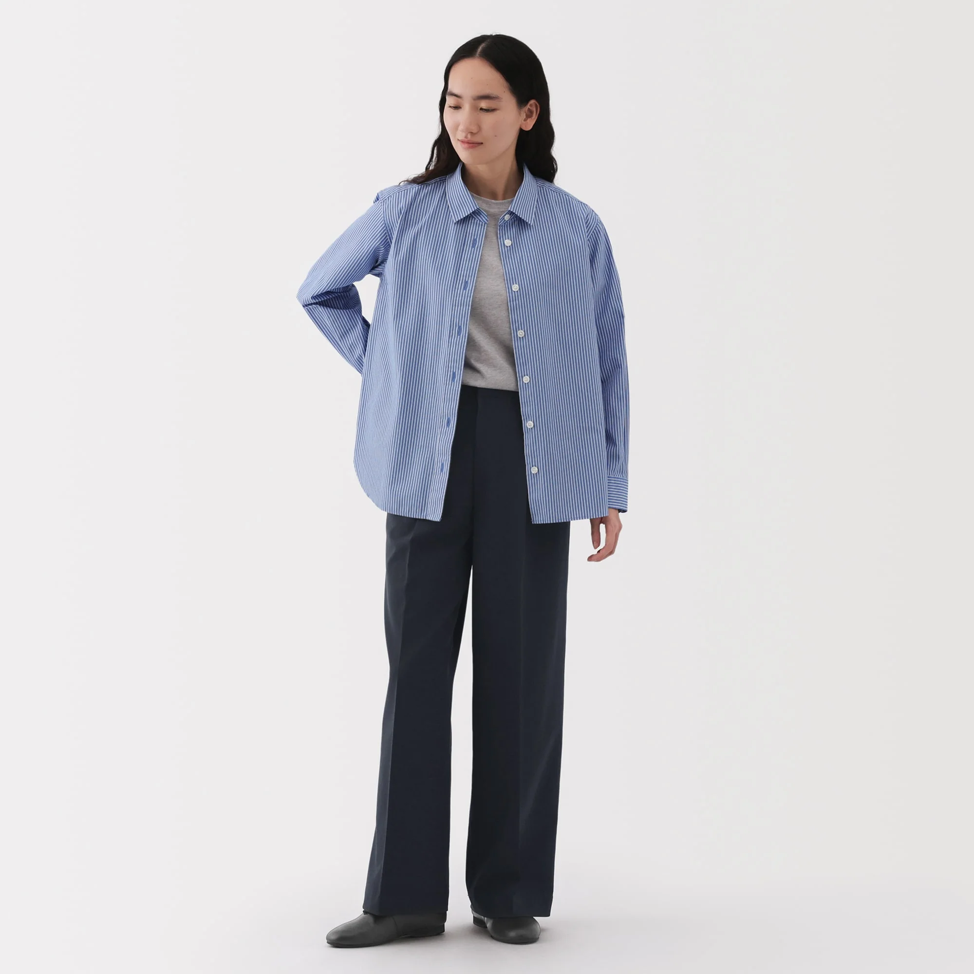 Women's Water Repellent Pleated Straight Pants - Image 34
