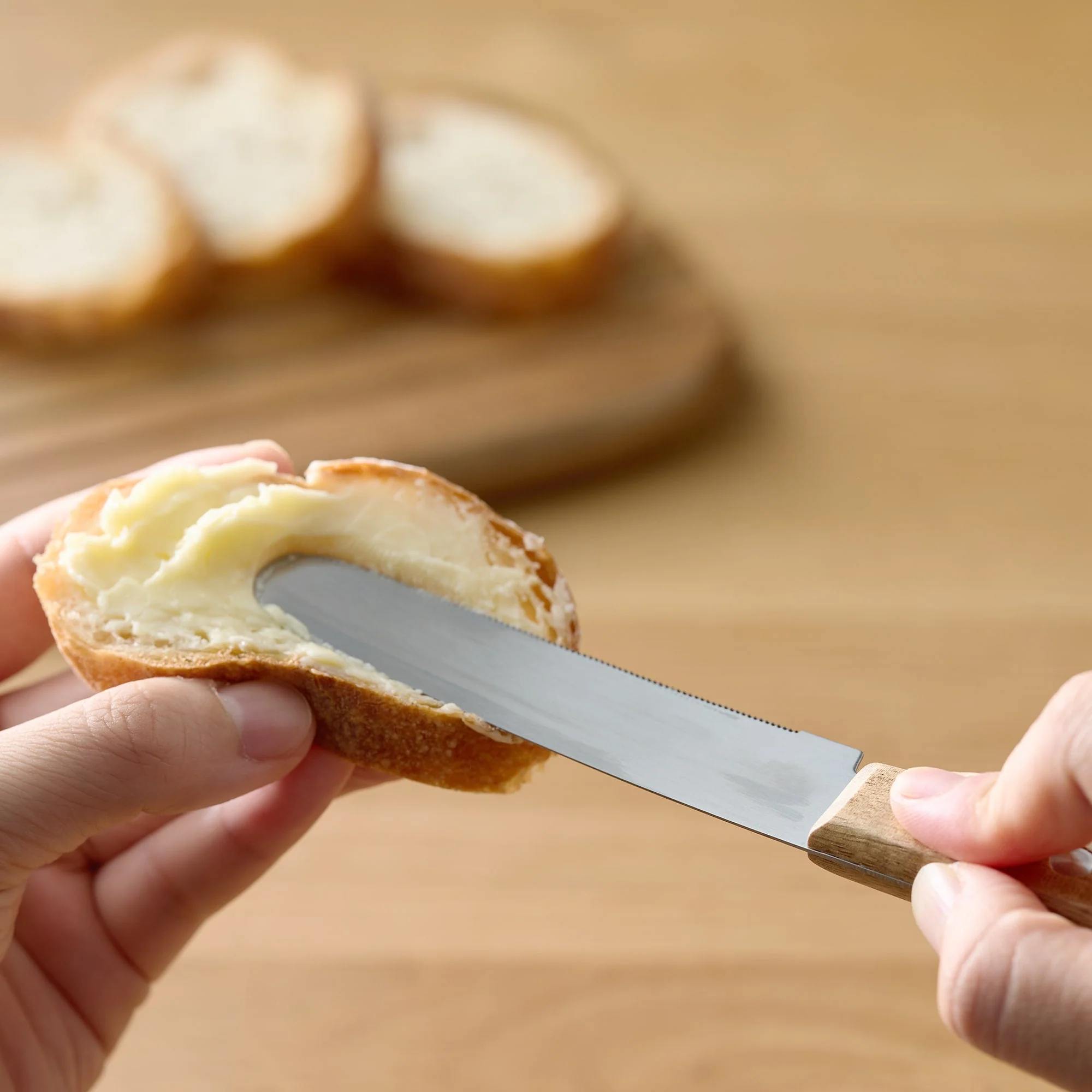 Wooden Handle Flexible Table Knife - Image 7