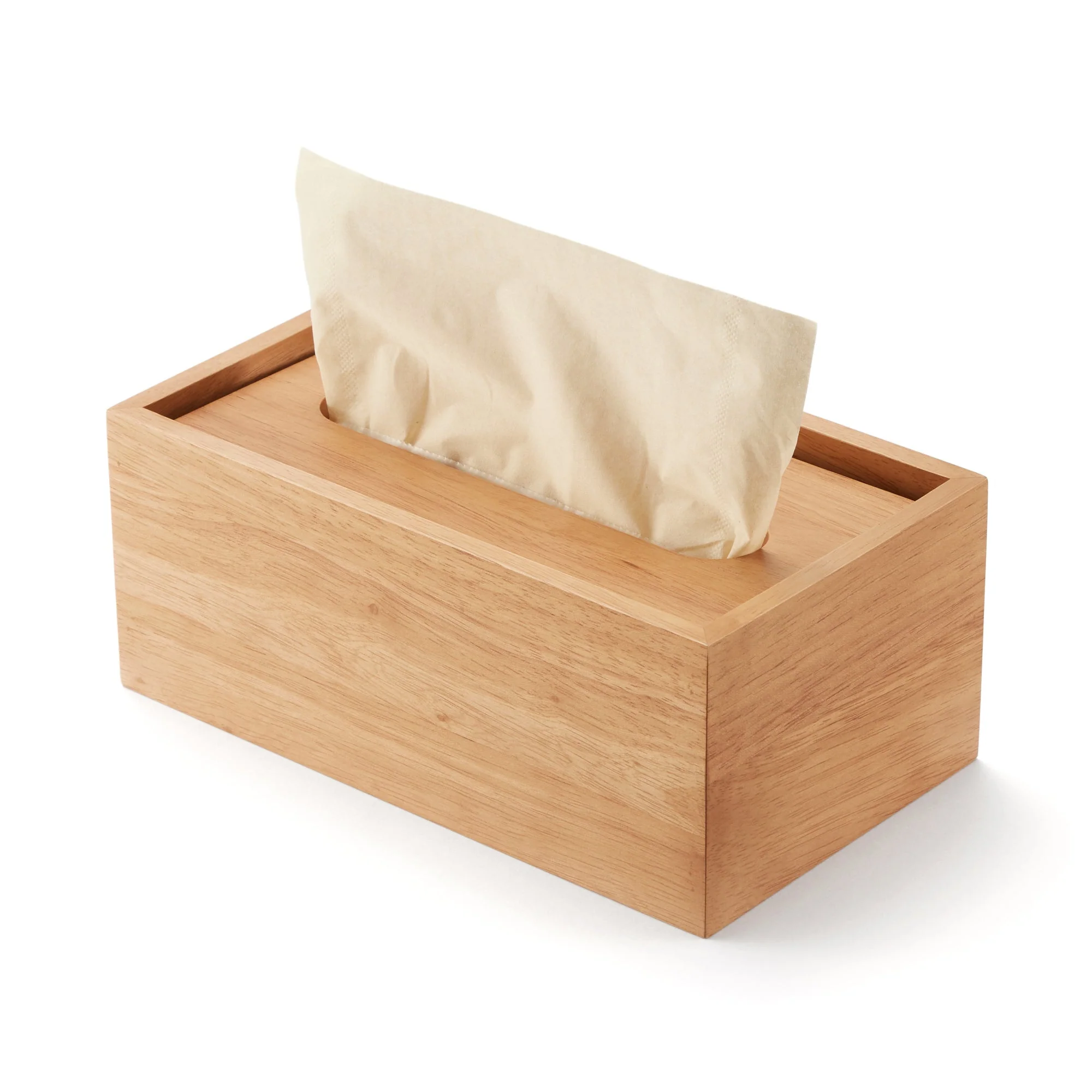 Wooden Tissue Holder for Soft Pack Refill Tissue