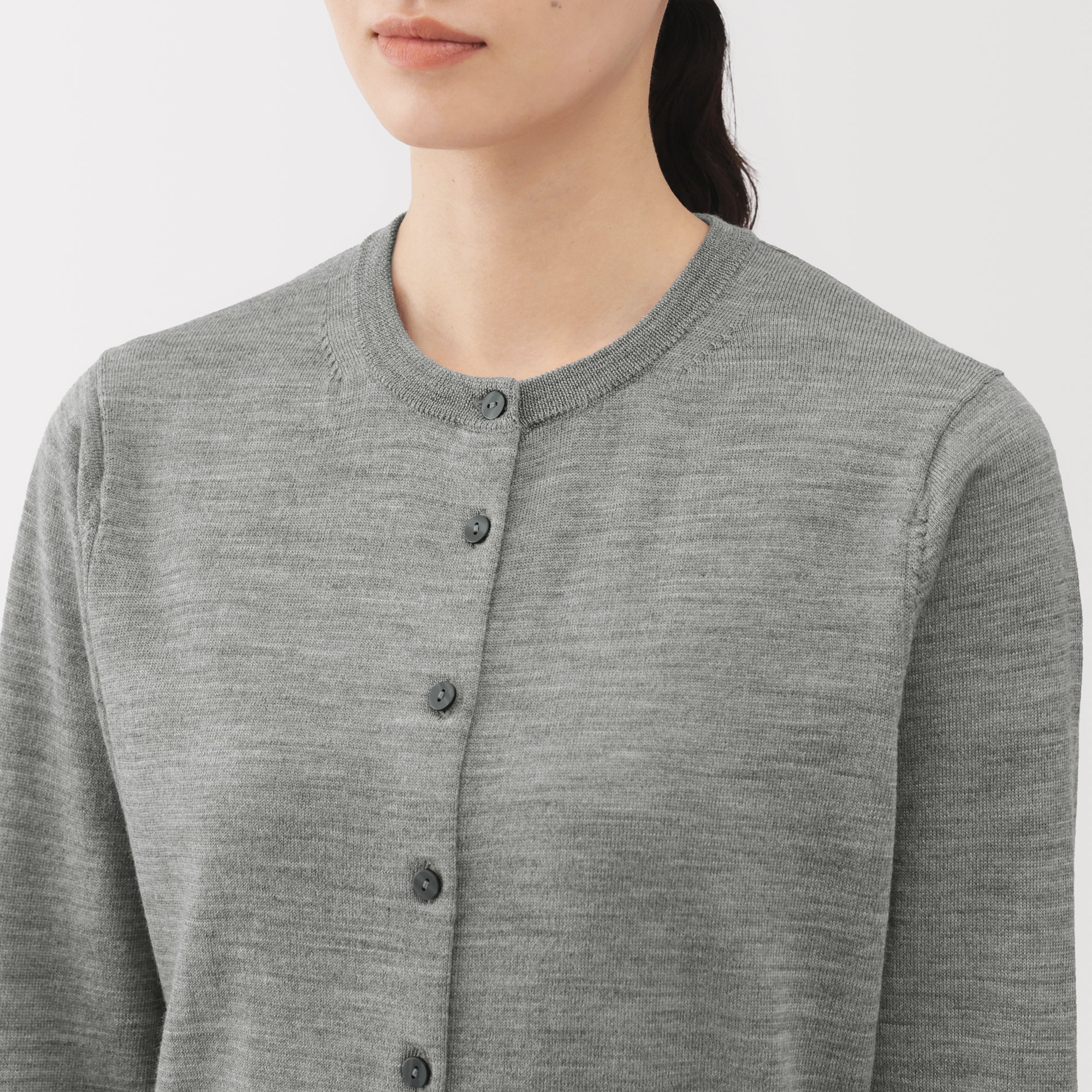 Wool Crewneck Cardigan - Image 7