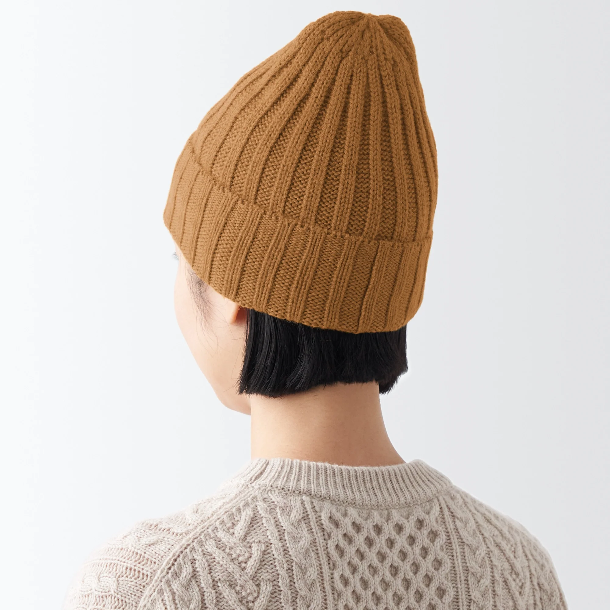 Wool Ribbed Beanie