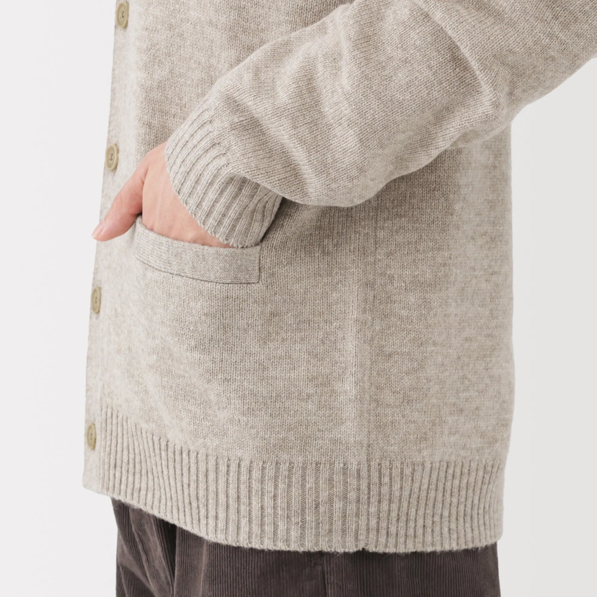 Wool V-Neck Cardigan - Image 32