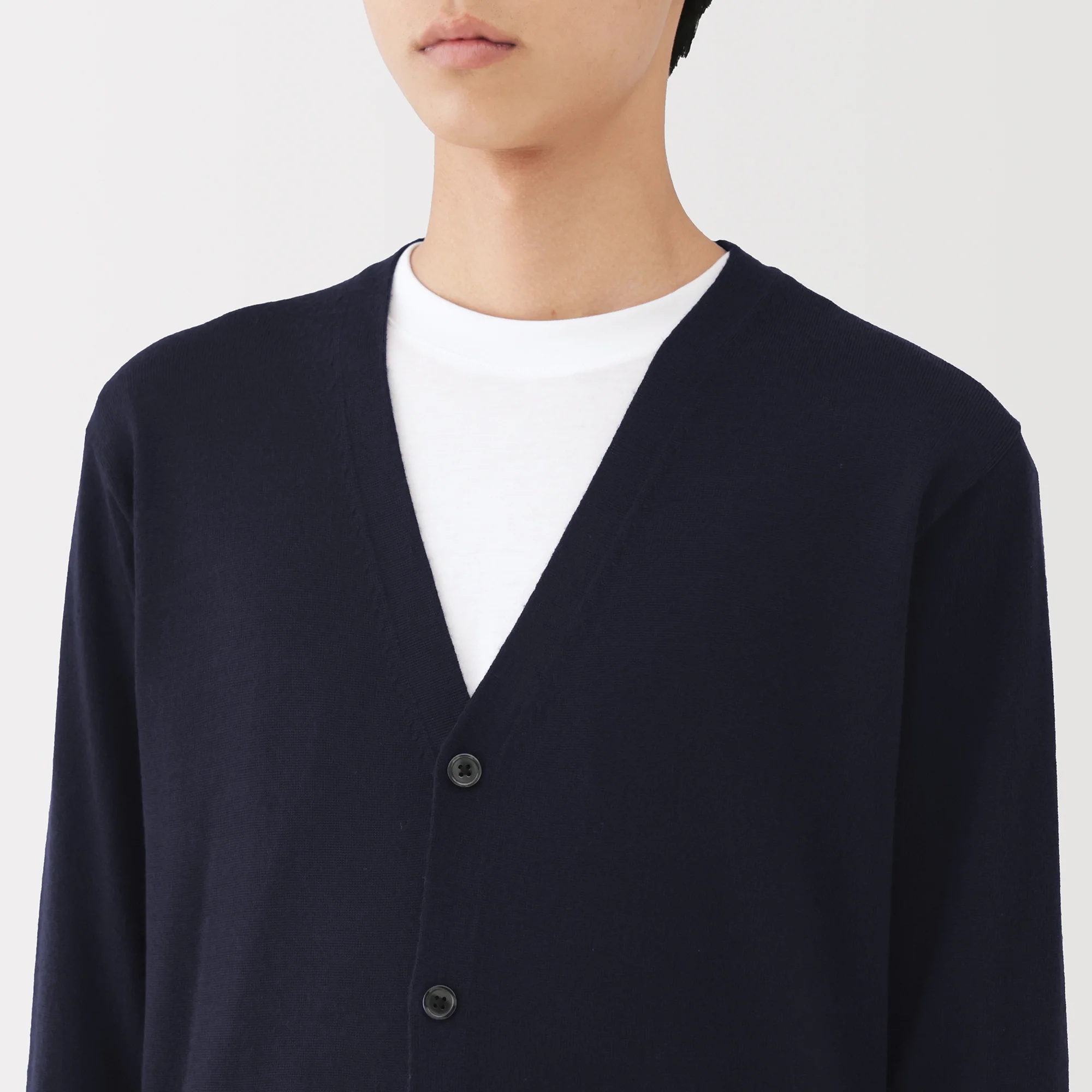 Wool V-Neck Cardigan - Image 35