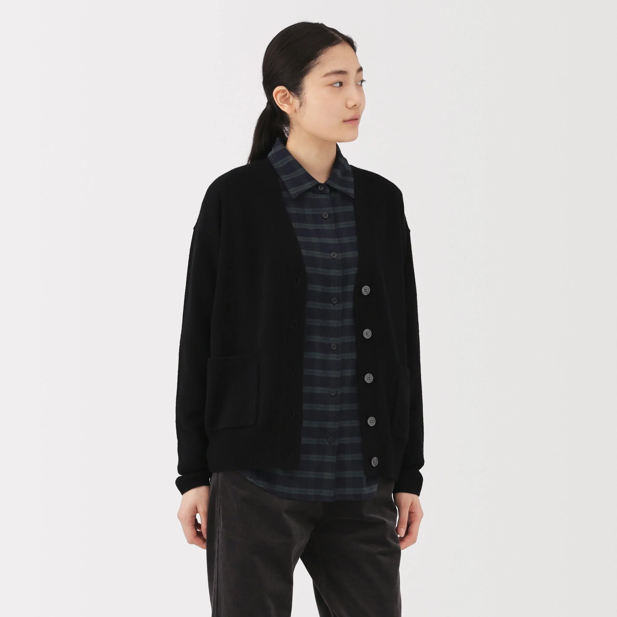 Wool V-Neck Cardigan - Image 19