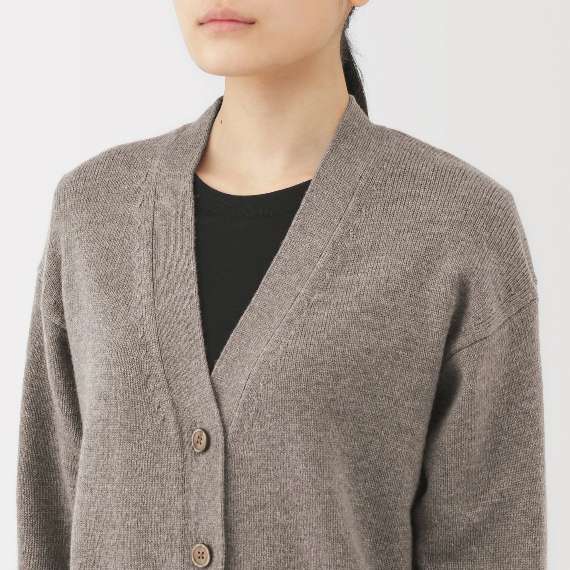 Wool V-Neck Cardigan - Image 23