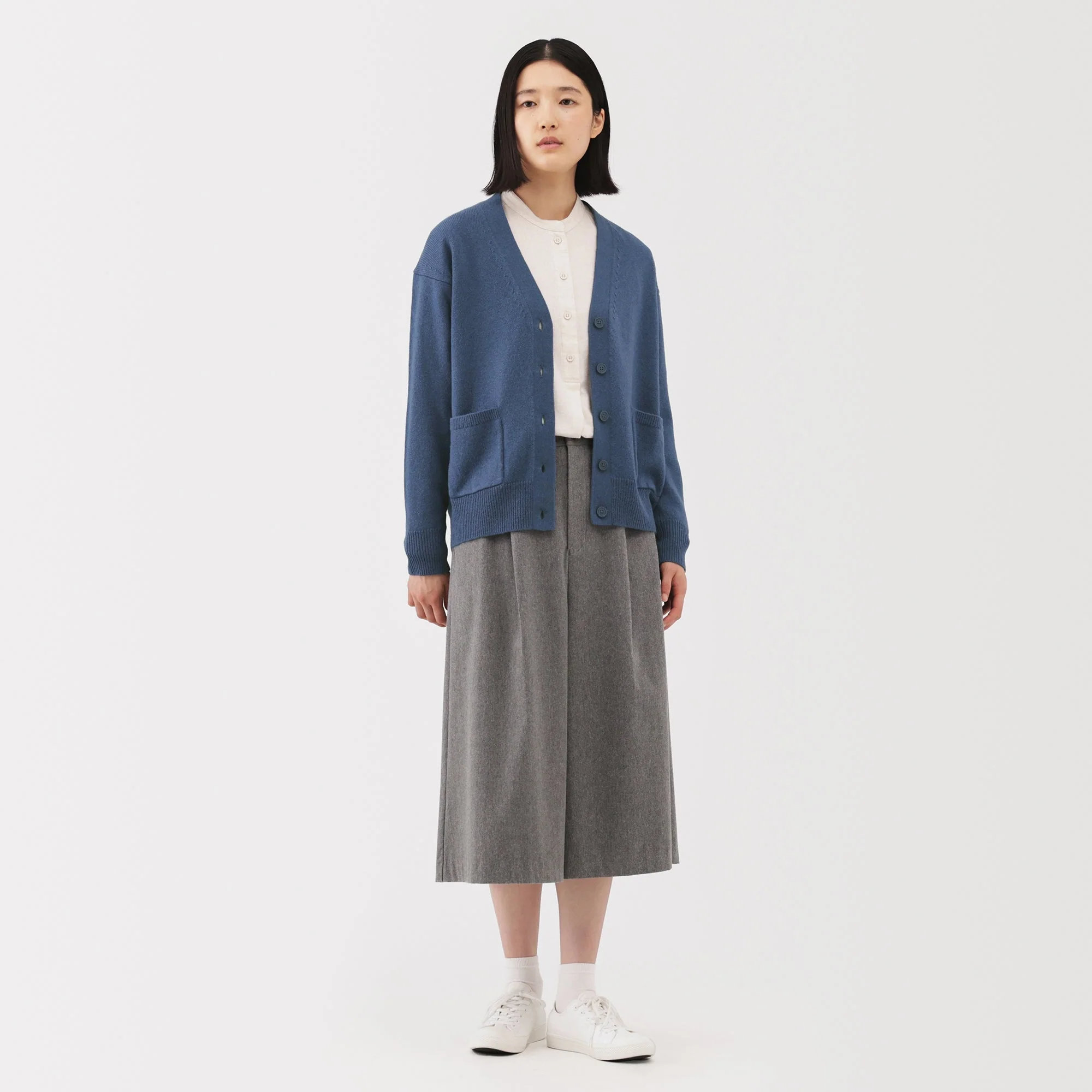 Wool V-Neck Cardigan - Image 4