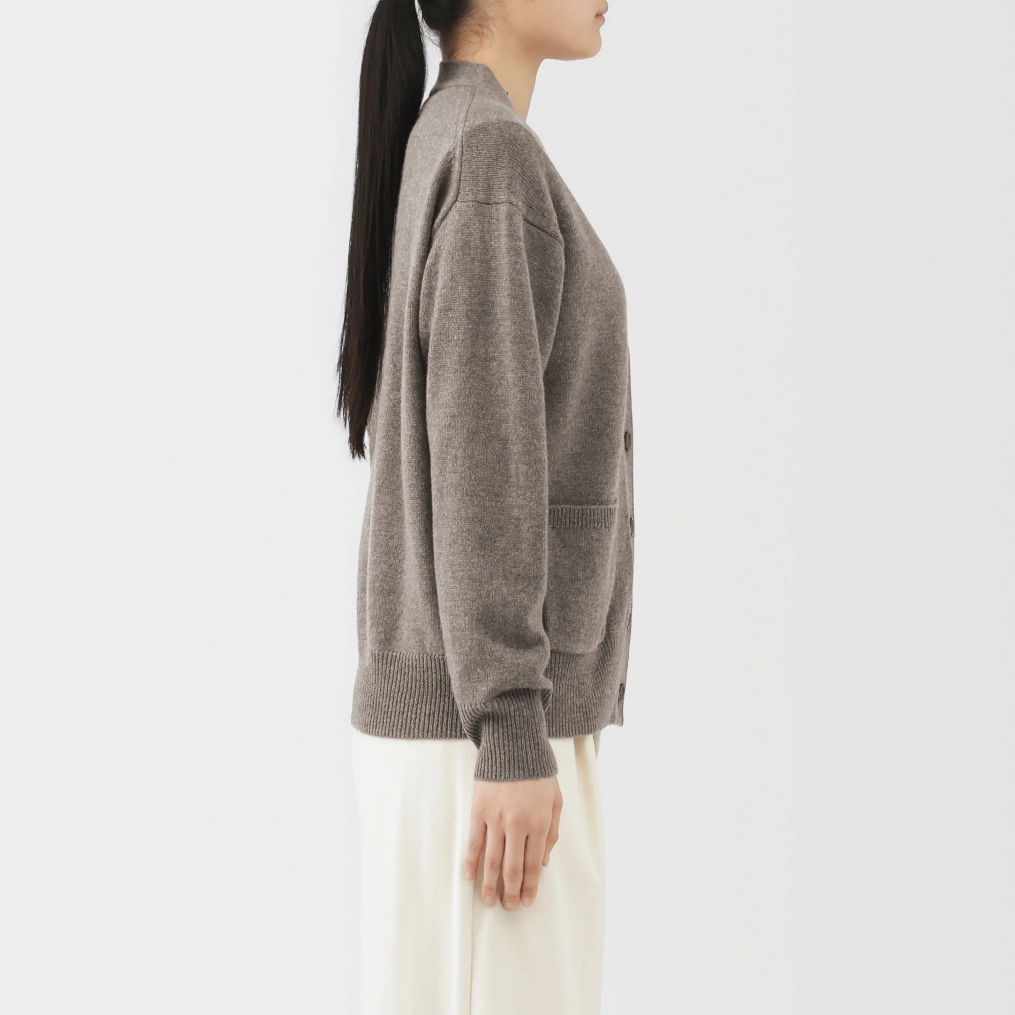 Wool V-Neck Cardigan - Image 61