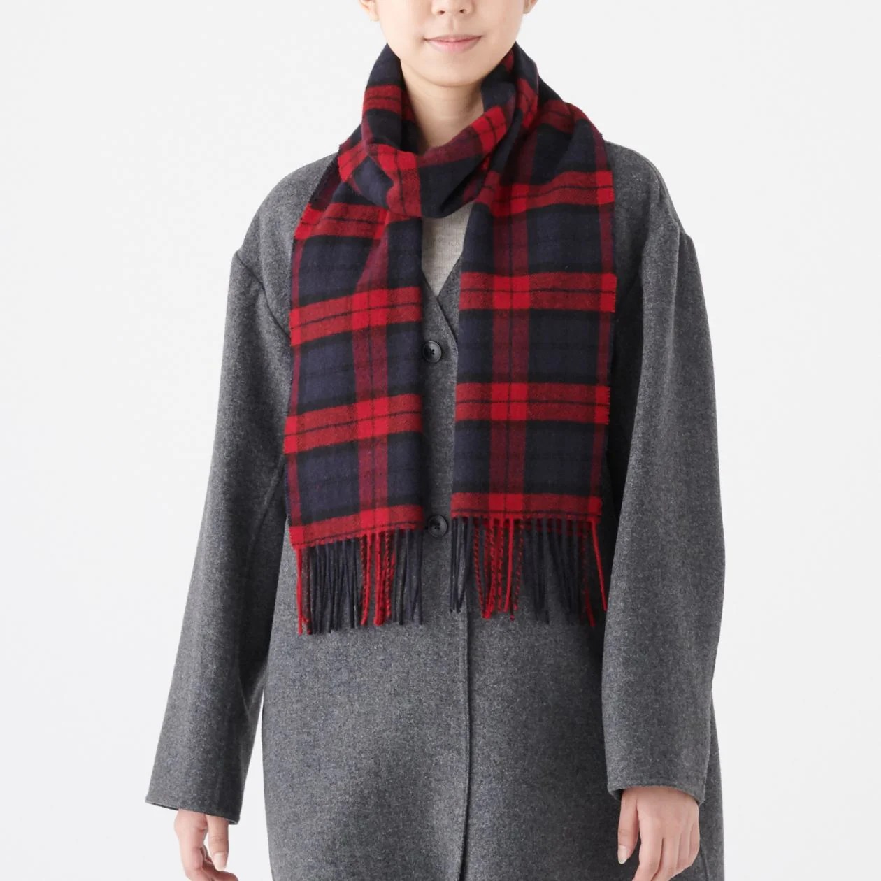 Wool Woven Scarf - Pattern 30x180cm - Image 11