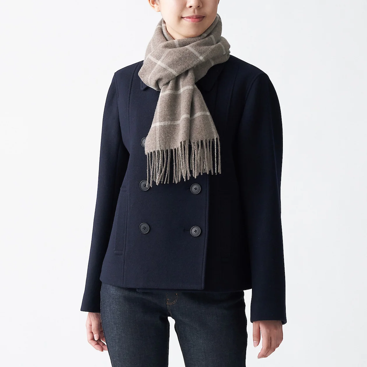Wool Woven Scarf - Pattern 30x180cm - Image 3
