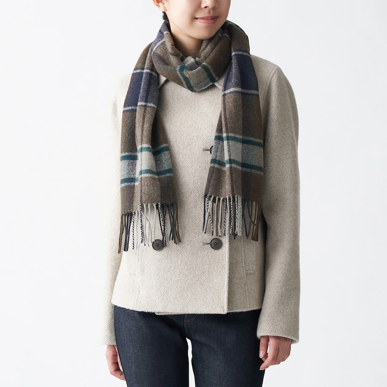 Wool Woven Scarf - Pattern 30x180cm - Image 34
