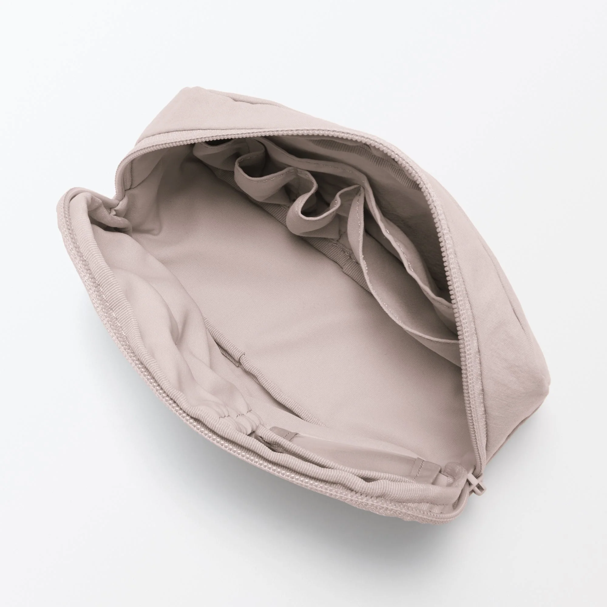 Wrinkled Nylon Wide-Opening Pouch - Large - Image 5